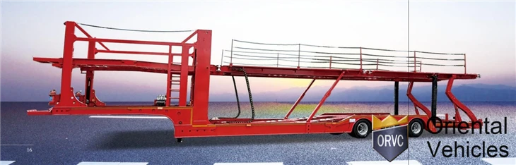3-Axle Double Deck Car Carrier Semi Trailer factory